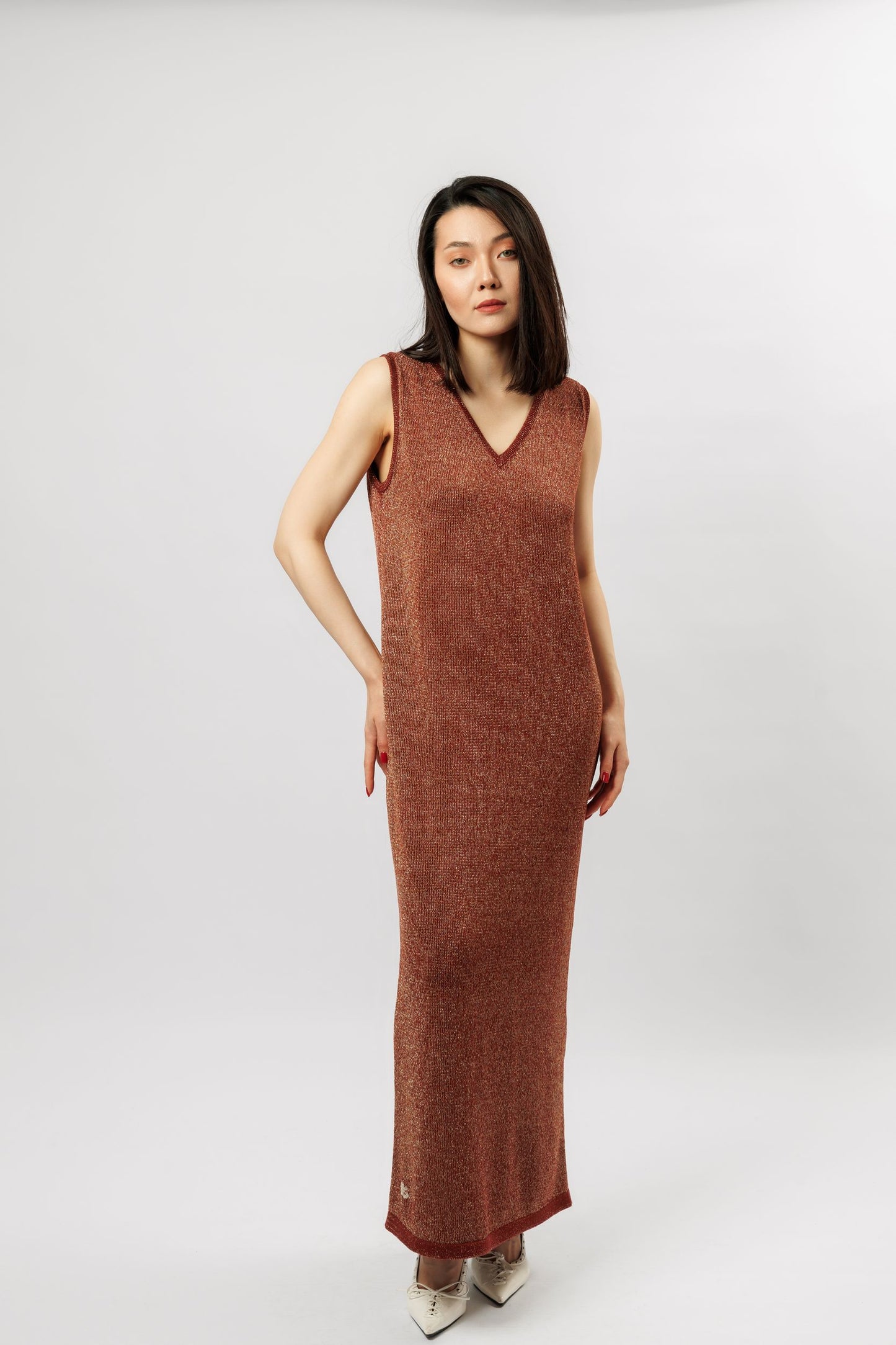 "Shine" dress | terracotta