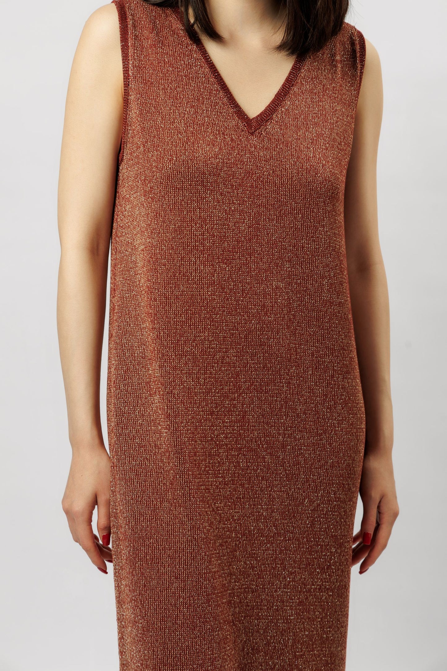 "Shine" dress | terracotta
