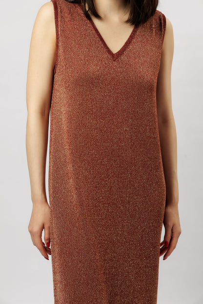 "Shine" dress | terracotta