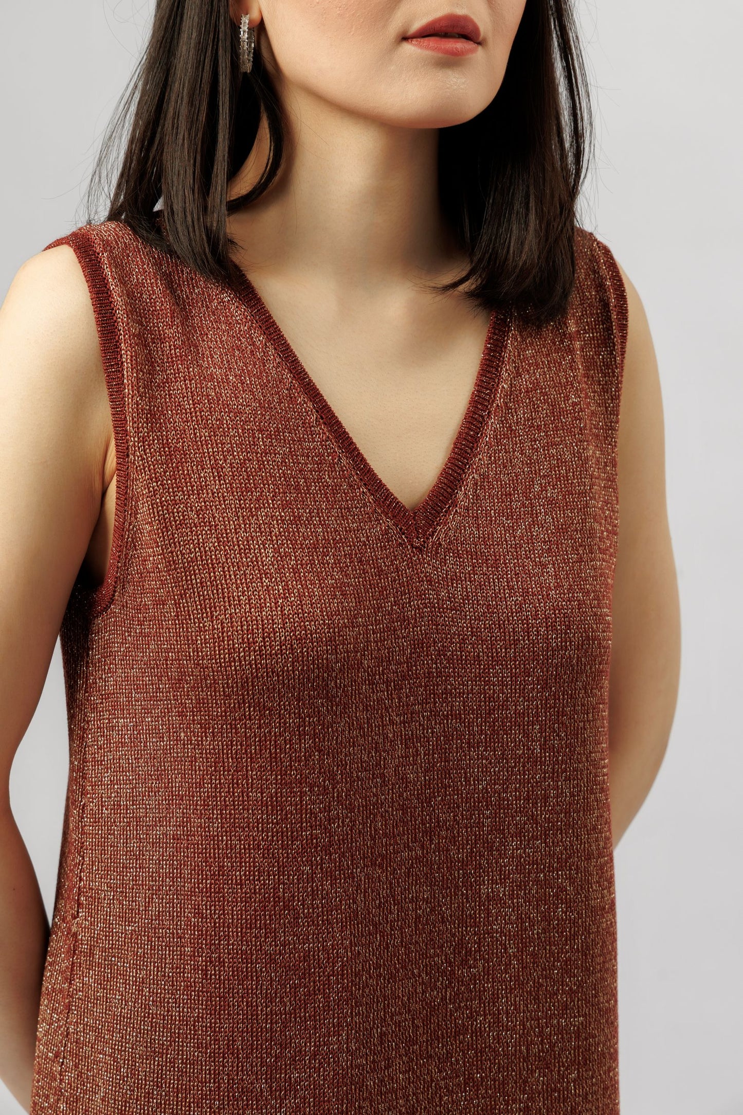 "Shine" dress | terracotta