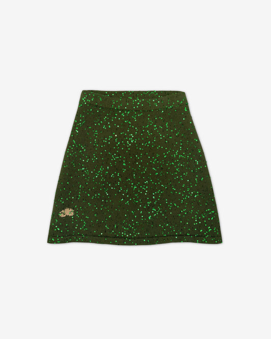 Юбка мини "Сияй"| зеленый