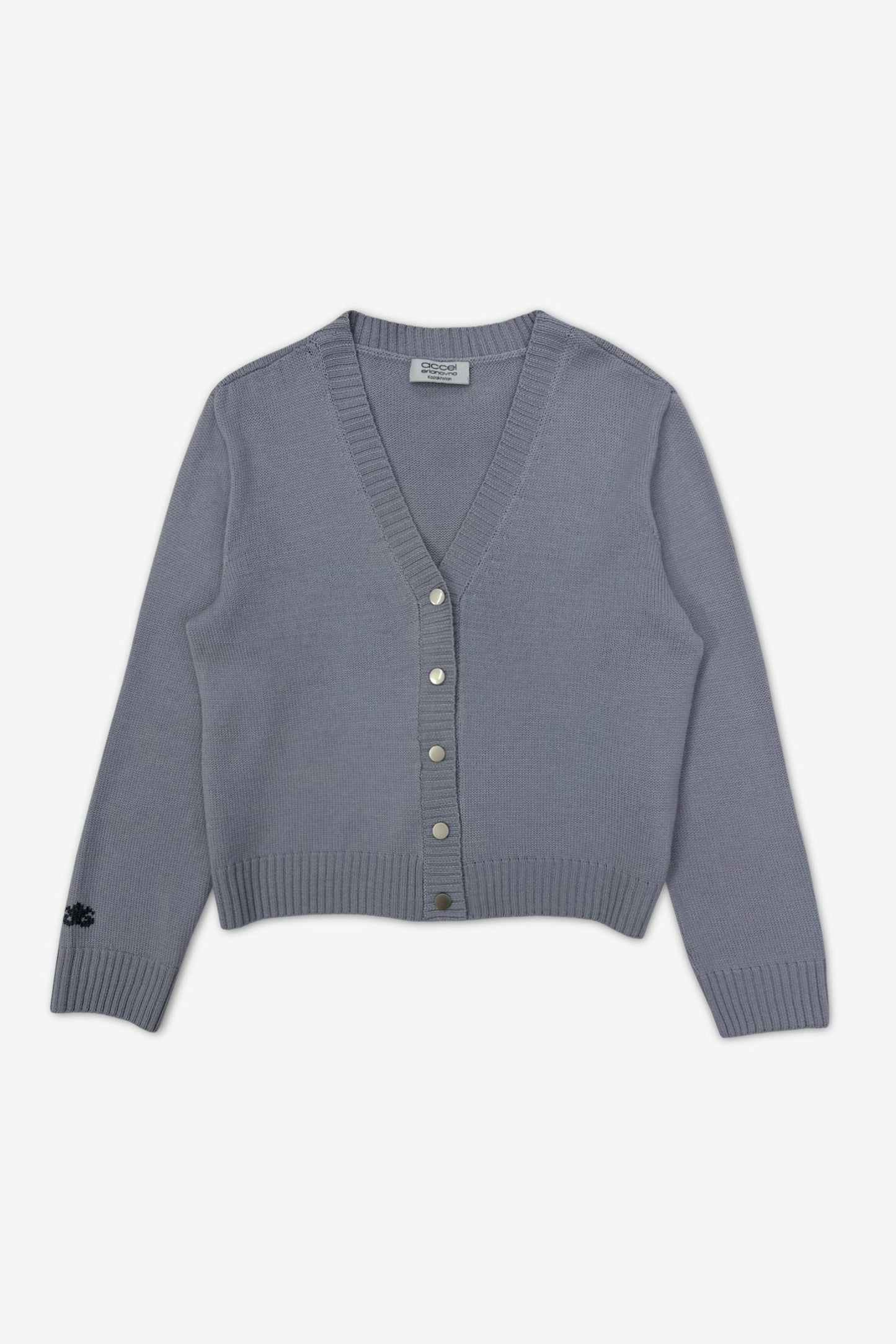 "Merino" Cardigan | silver