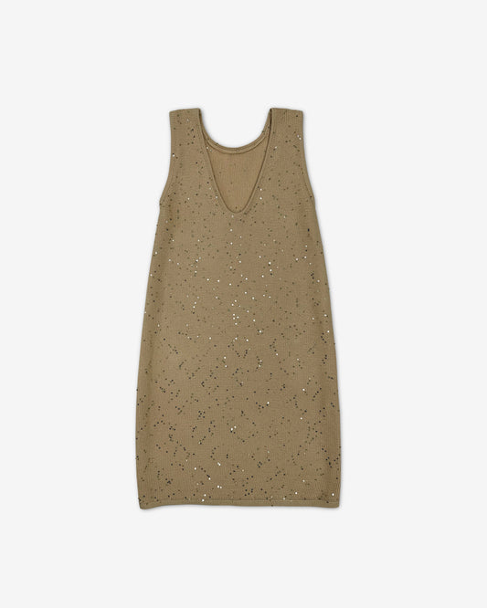 платье мини "Сияй" | бежевый