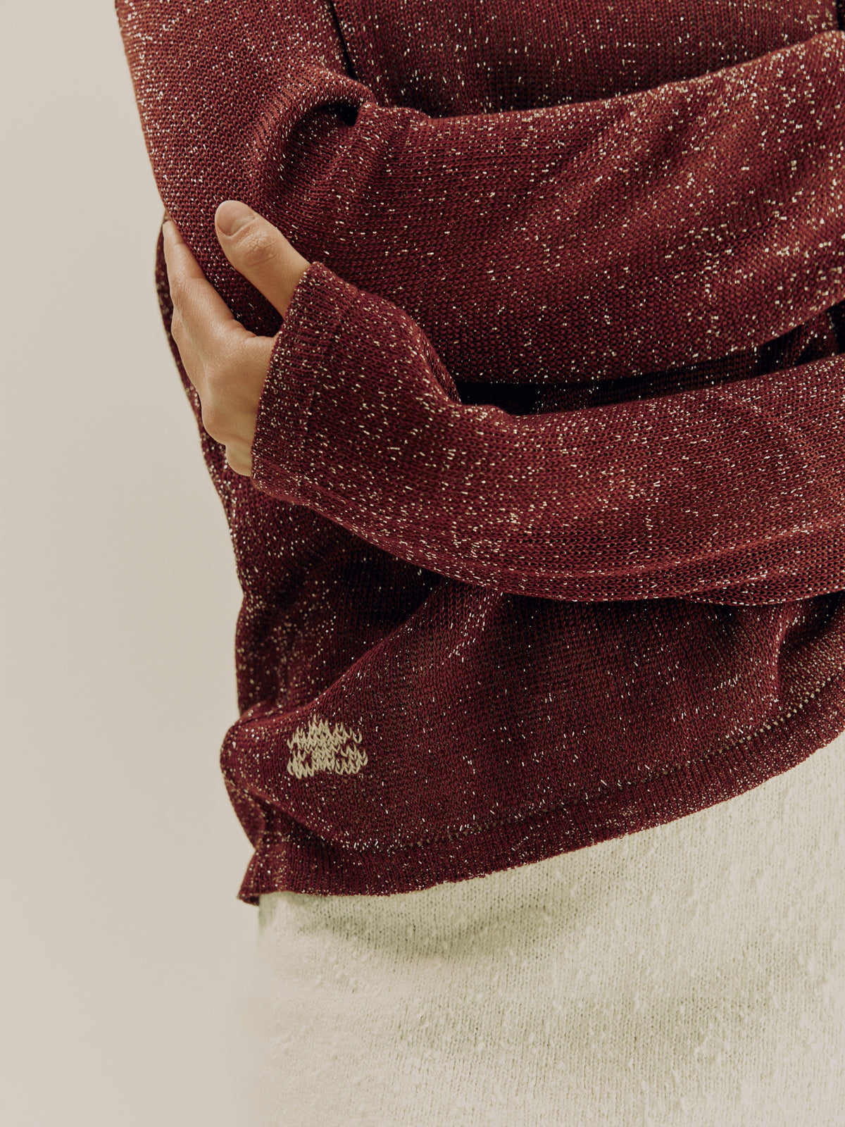 Mirage Long Sleeve Top | Terracotta