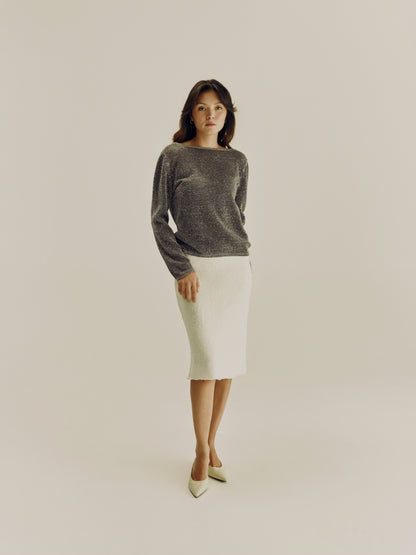 Mirage Long Sleeve Top | Graphite