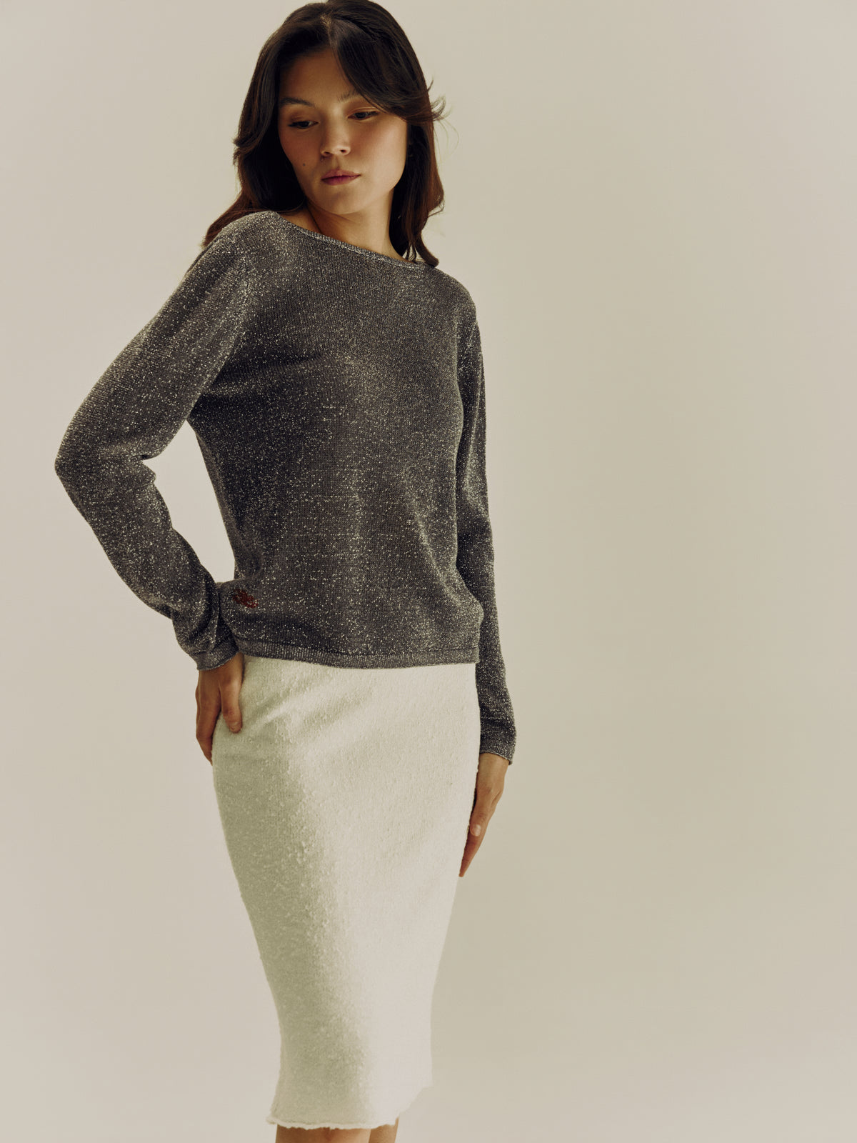Mirage Long Sleeve Top | Graphite