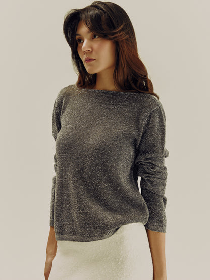 Mirage Long Sleeve Top | Graphite