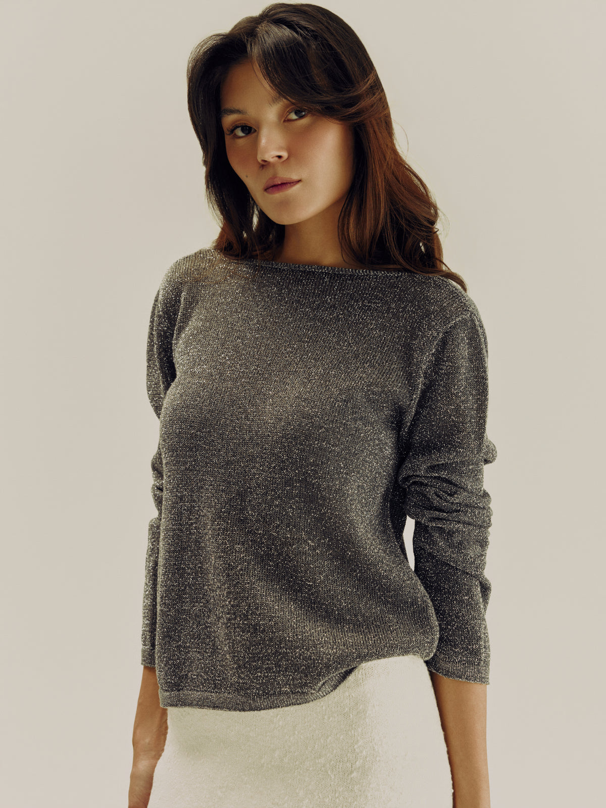 Mirage Long Sleeve Top | Graphite