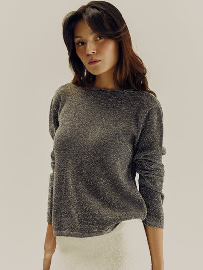Mirage Long Sleeve Top | Graphite