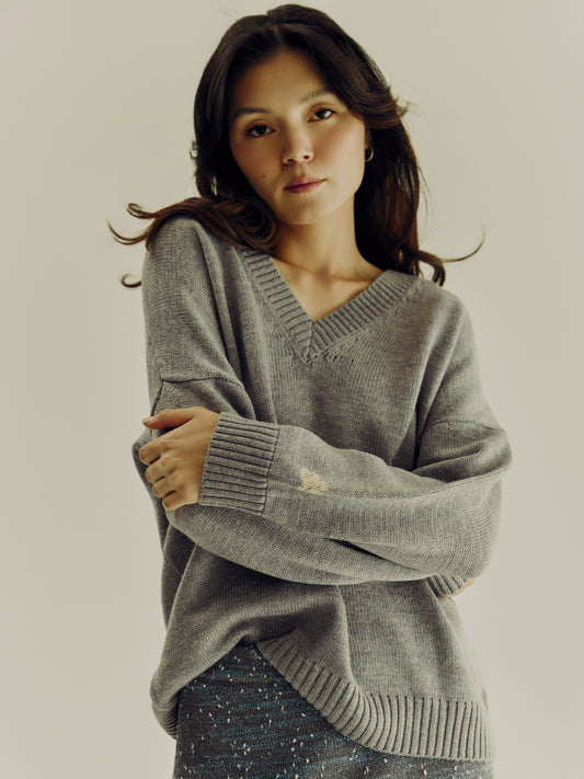 Reversible Sweater | Grey