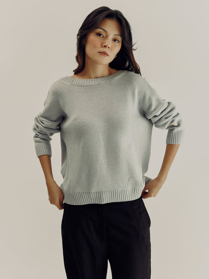 Zhanna Sweater | Light Blue