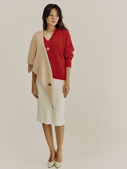 Merino Wool Headscarf | Beige