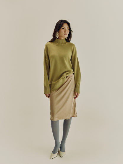 The High Neck Sweater | Pistachio