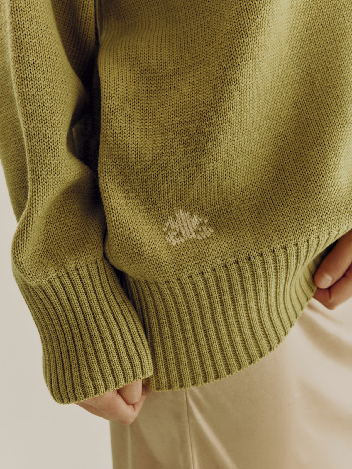 The High Neck Sweater | Pistachio