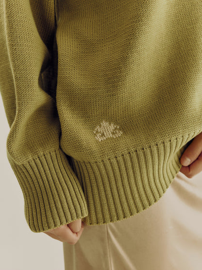 The High Neck Sweater | Pistachio
