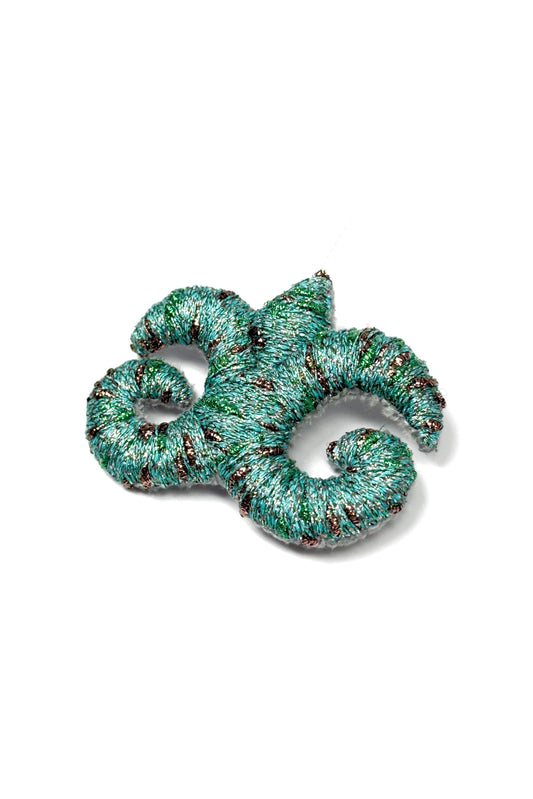 "Accel Erlanovna" Brooch | turquoise