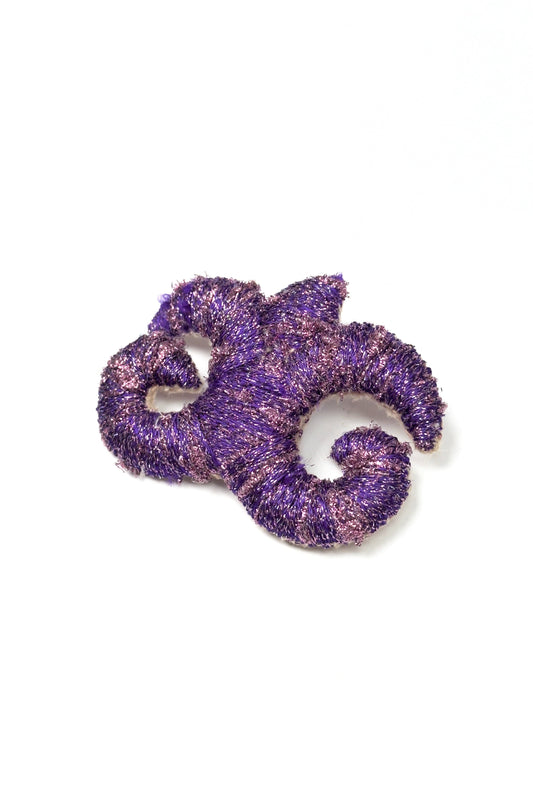 "Accel Erlanovna" Brooch | purple with pink