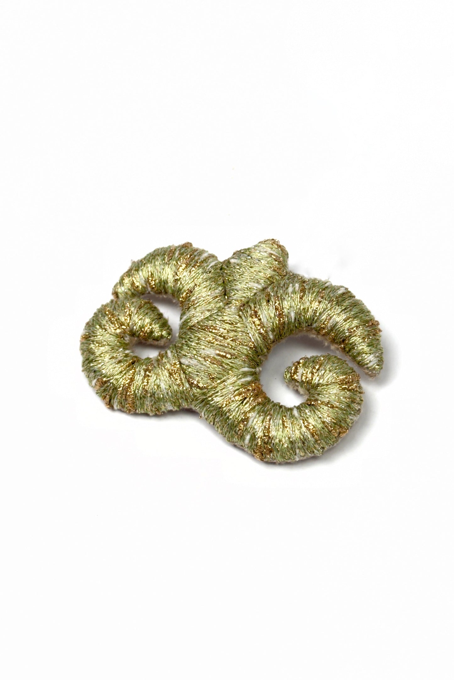 "Accel Erlanovna" Brooch | olive