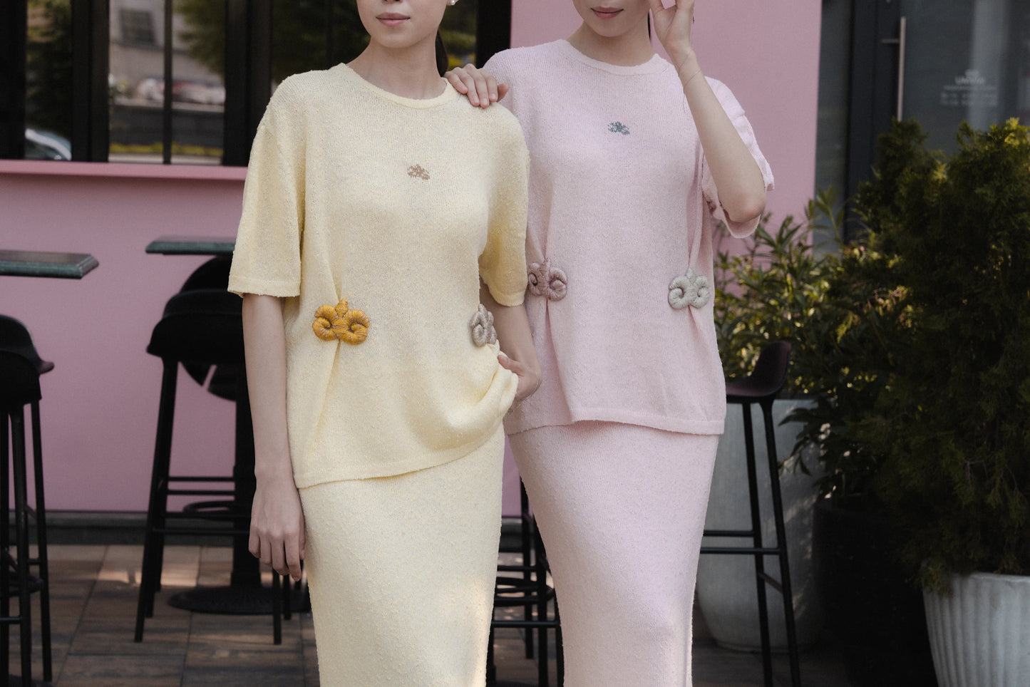 Костюм с защипами "Нежность" | розовый бархат