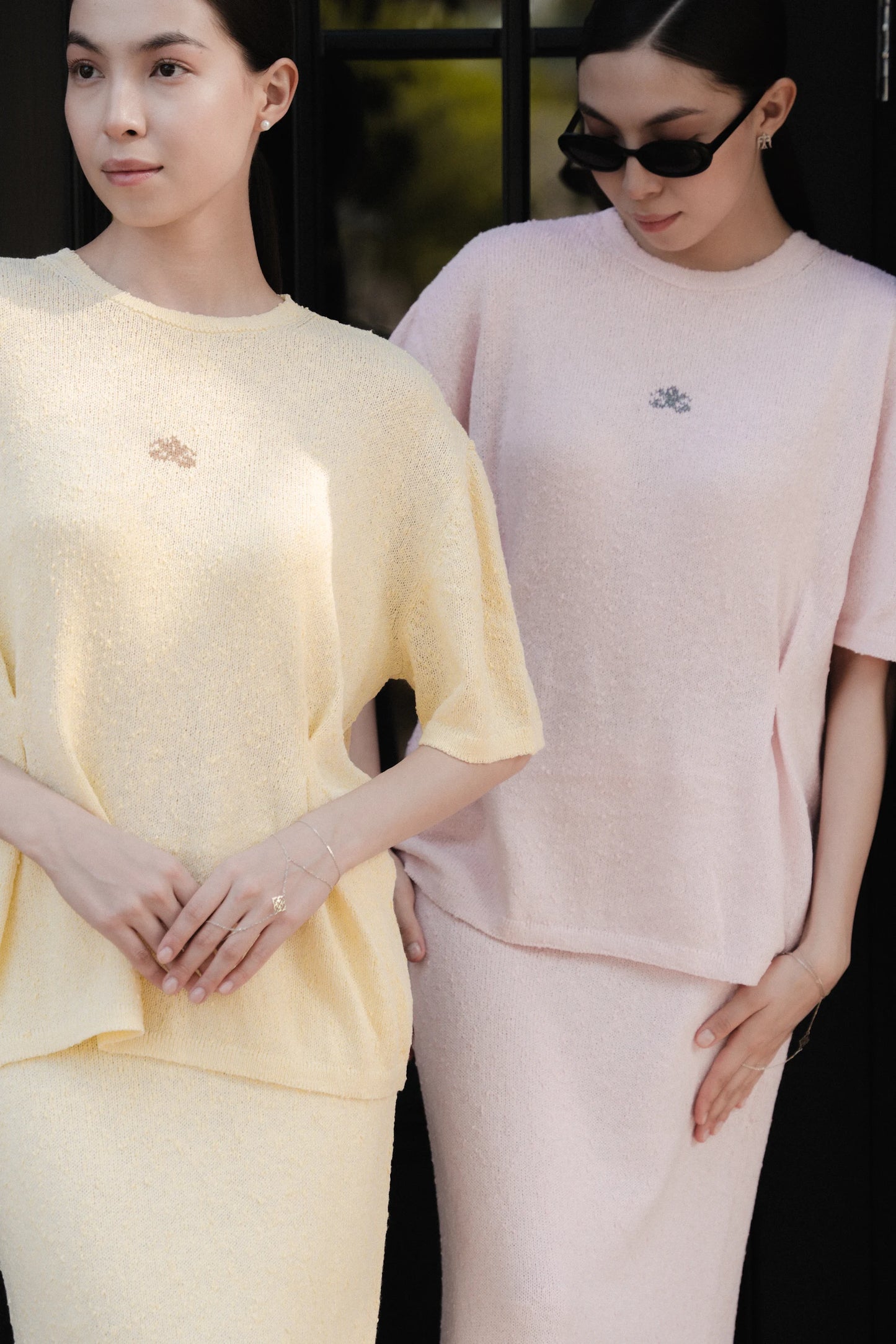 Костюм с защипами "Нежность" | розовый бархат