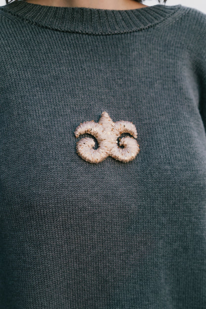 "Zhanna" Sweater | graphite