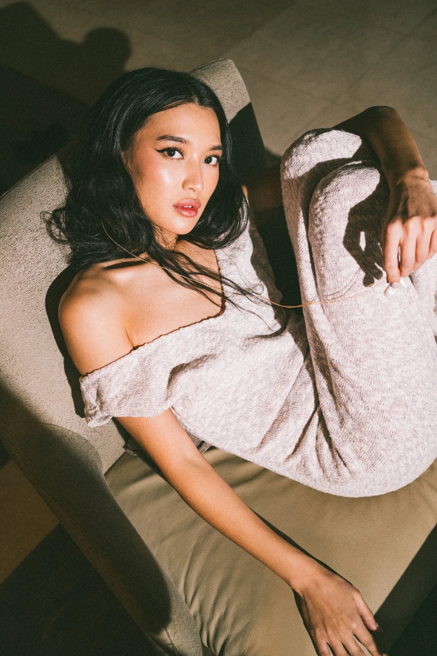 "Nuage" Dress | ivory with bronze