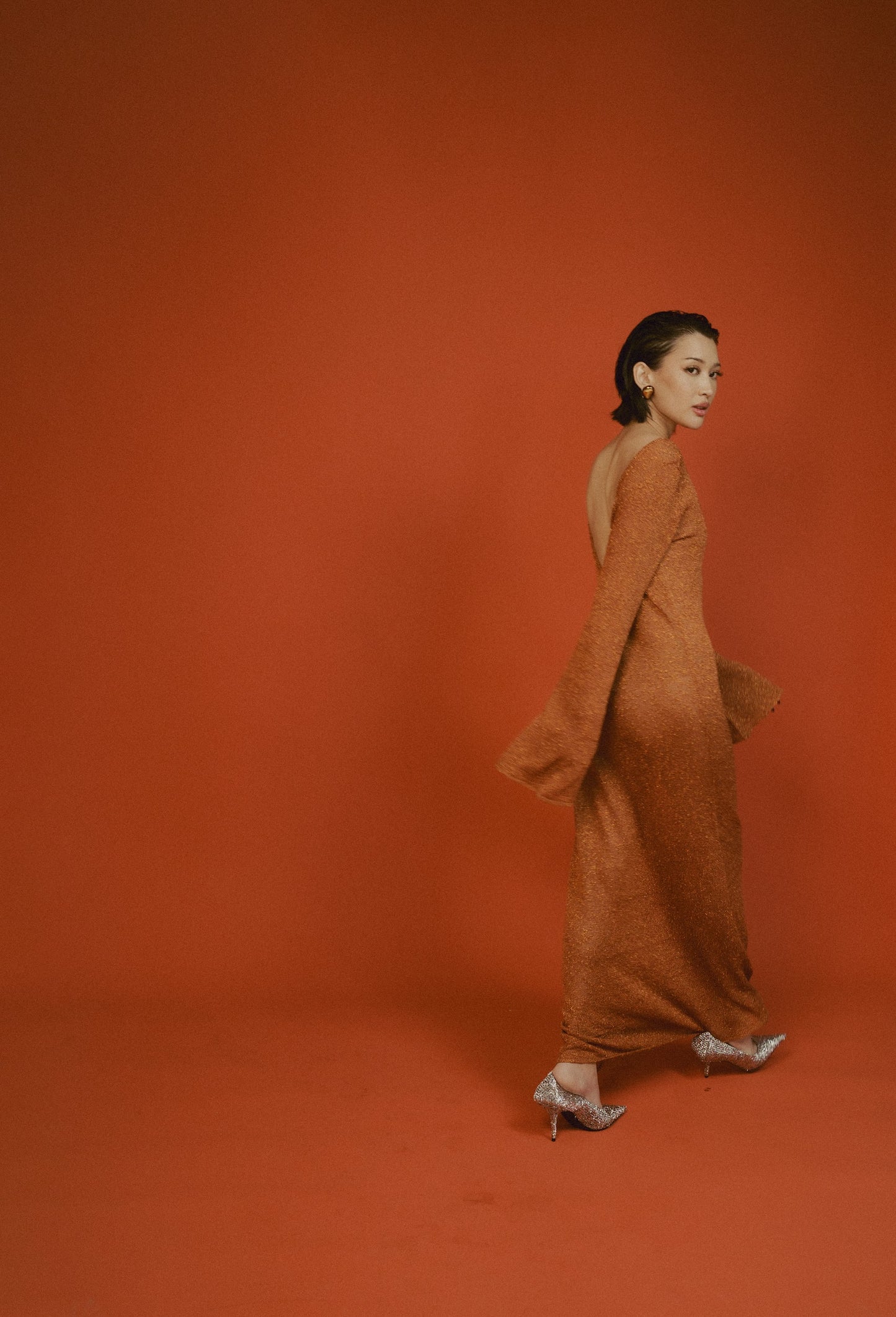 Туника "Muse" длинная | бронза