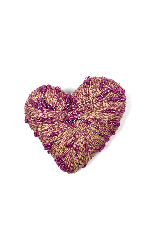 Brooch "Amore" | pink with purple