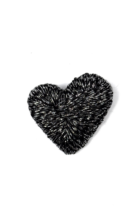 Brooch "Amore" | black and silver