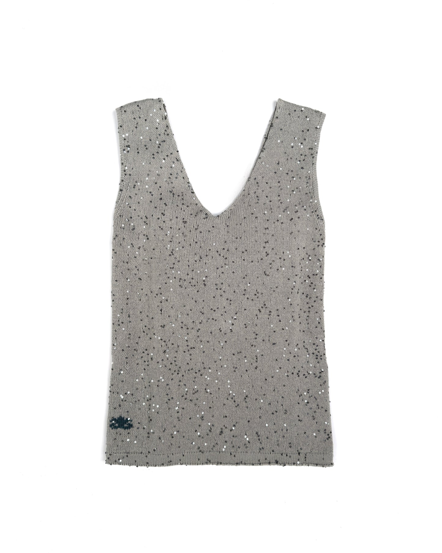 Top "Shine" V-neck | grey