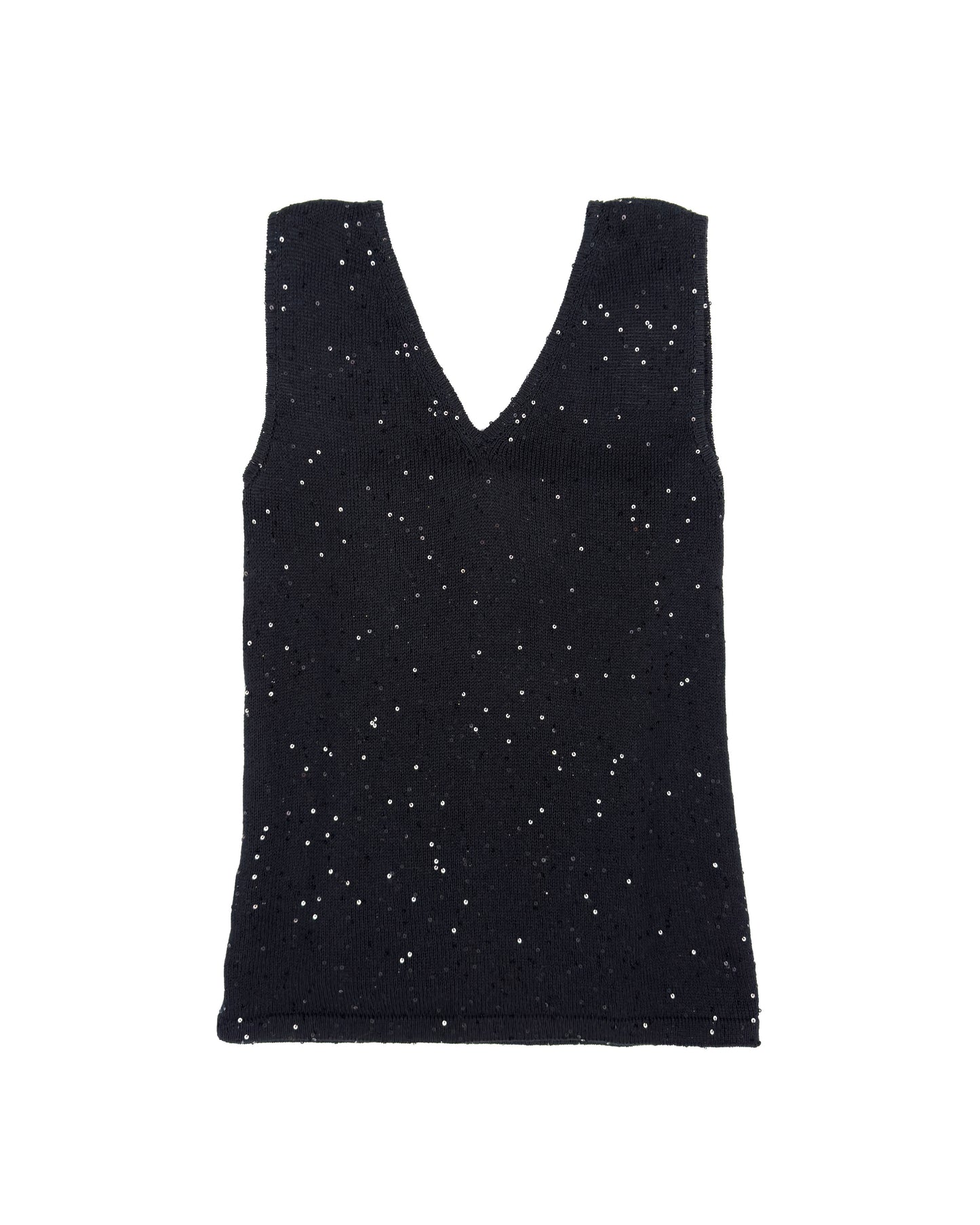 Top "Shine" V-neck | black