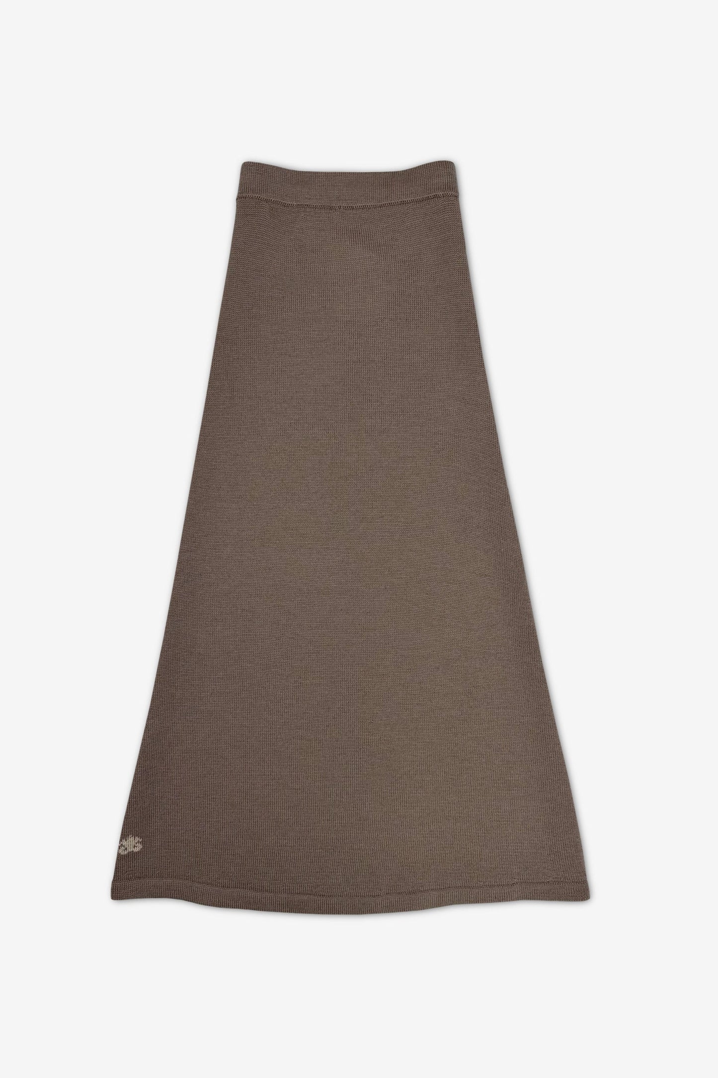 Merino a-line skirt | mocha