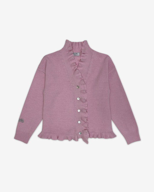 Кардиган "Grace" с рюшами  |  розовый