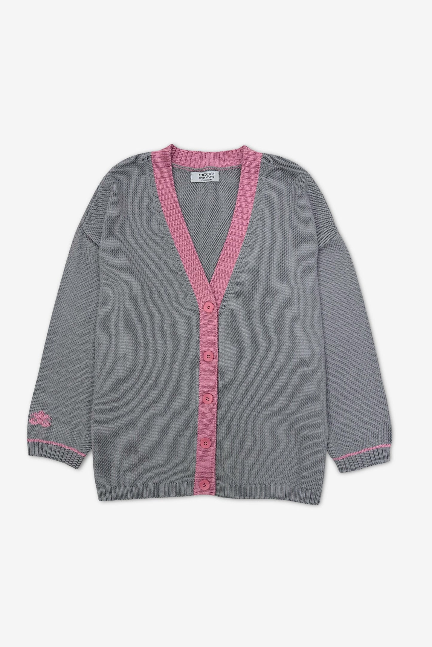Cotton cardigan | grey