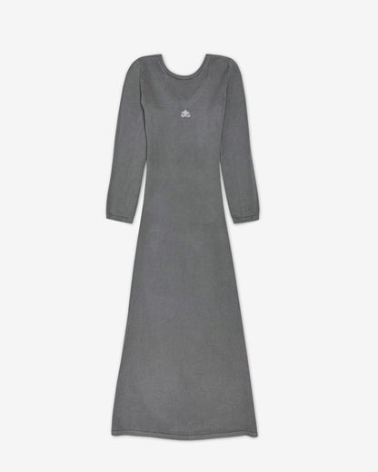 Silk dress | graphite
