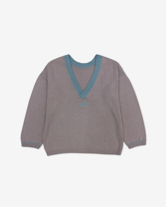 Свитер двухсторонний из хлопка | лавандовый