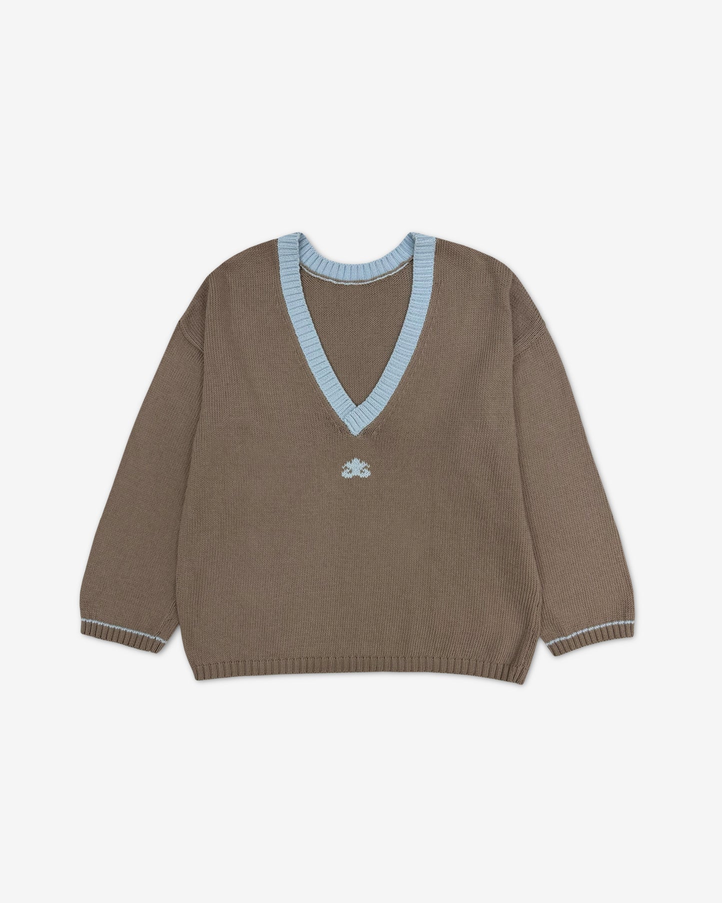 Свитер двухсторонний из хлопка | мокко