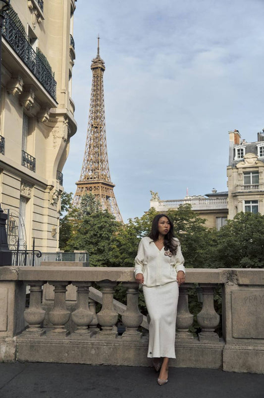 Костюм Elan | белый бархат