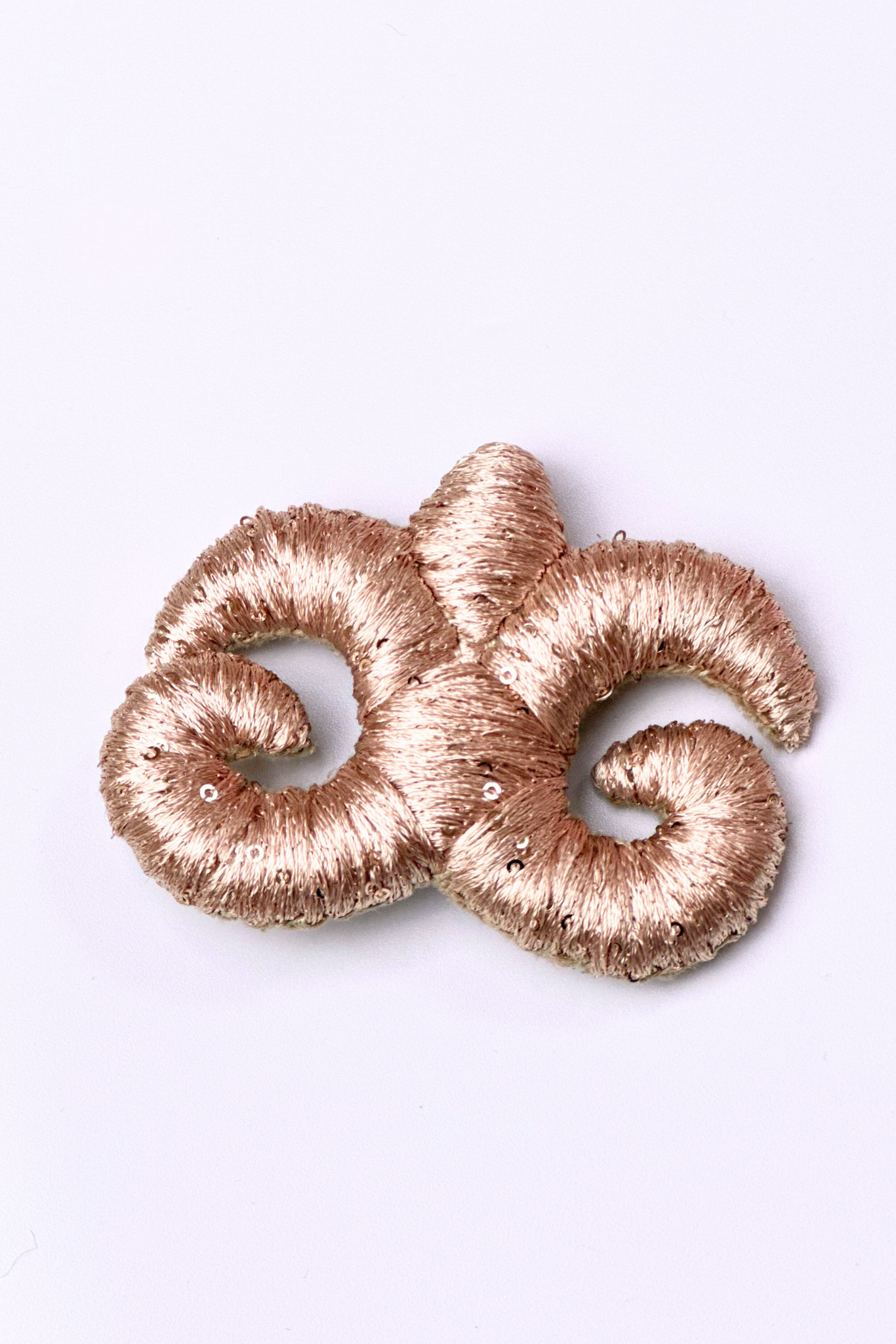 "Accel Erlanovna" Brooch | pink with pink sequins